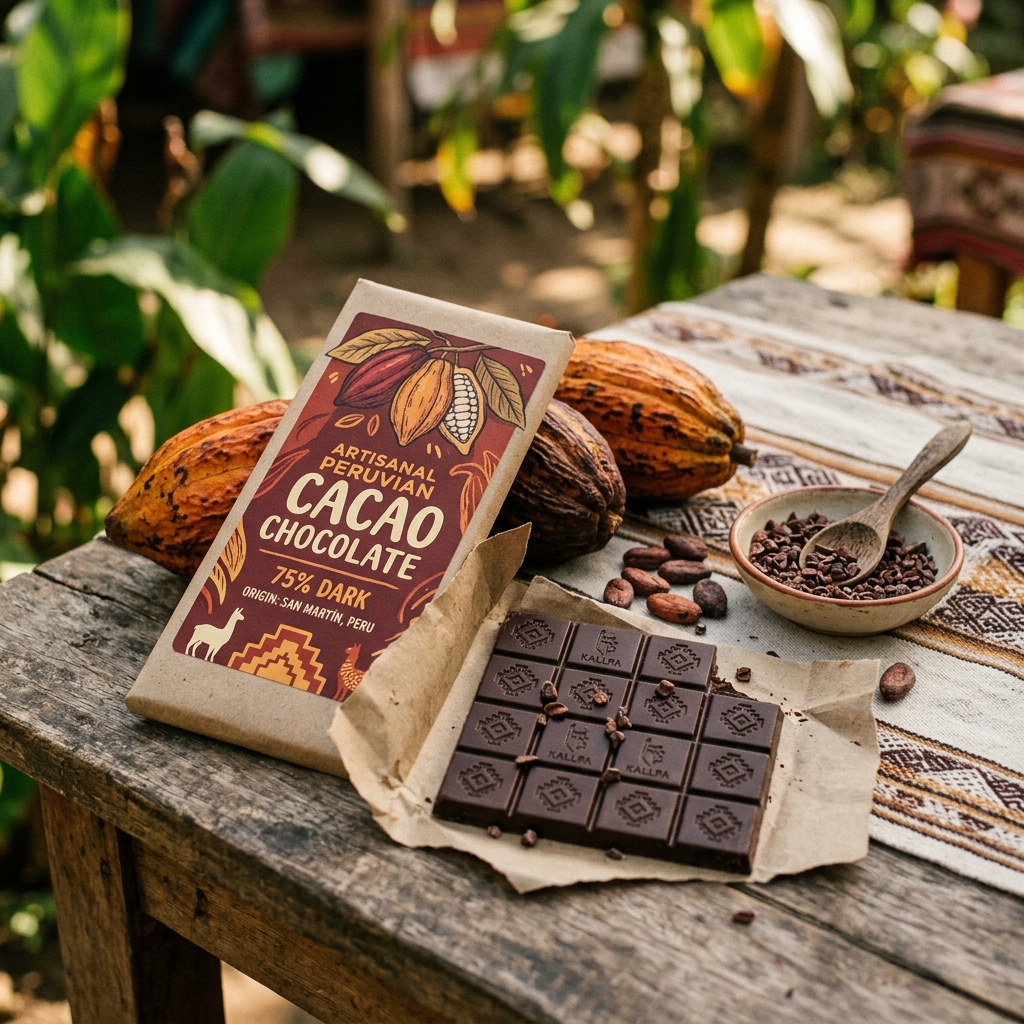 Chocolate Artesanal de Cacao Peruano